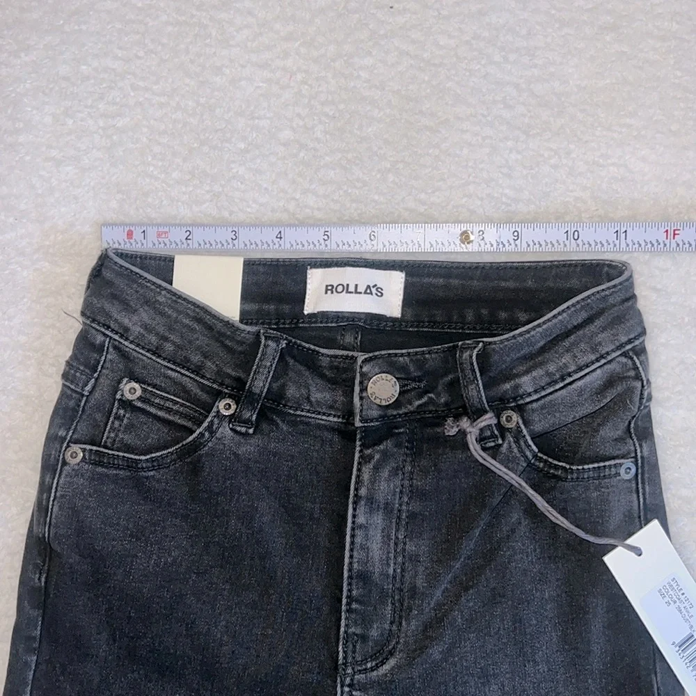 Rolla’s Westcoast Ankle‎ Mid Rise Skinny Jeans Dusty Black Size 25 NWT